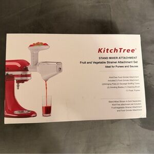 Fruit and Vegetable Strainer Attachment for KitchenAid Stand Mixer - NWT